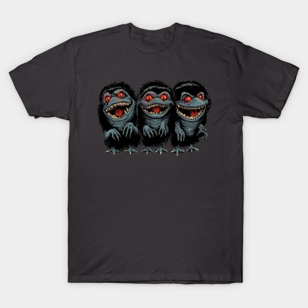 The Critters T-Shirt by Creepsandbabes